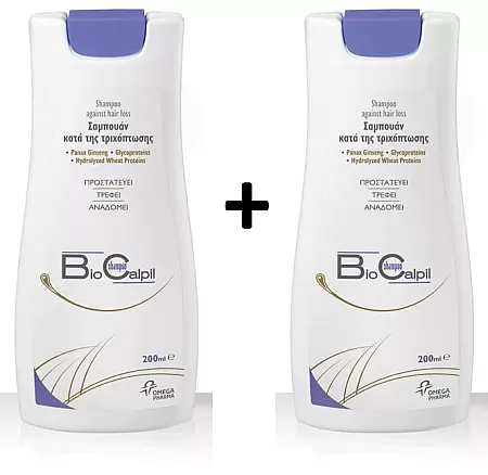 Biocalpil shampoo 200ml Σαμπουάν κατά της τριχόπτωσης 1+1 ΔΩΡΟ