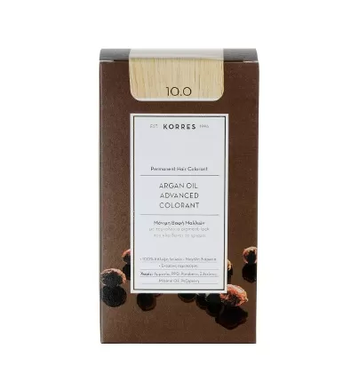 Korres Argan Oil Advanced Colorant 10.0 Ξανθό Πλατίνας Φυσικό