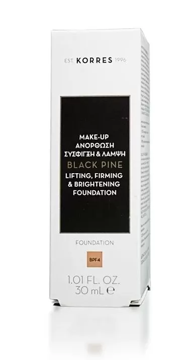 Korres Μαύρη Πεύκη Foundation Ανόρθωση, Σύσφιγξη & Λάμψη BPF4