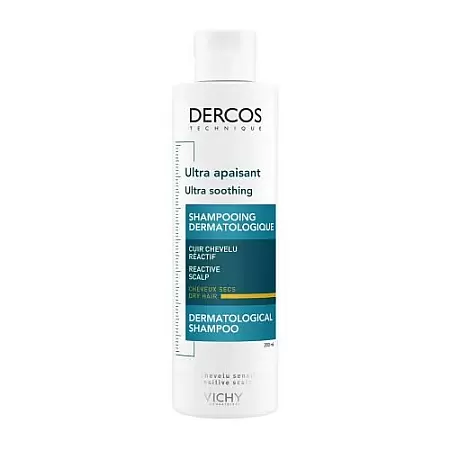 Vichy Dercos Ultra Soothing Shampoo Ξηρά Μαλλιά 200ml