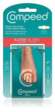 Compeed Blisters on Toes για φουσκάλες στα δάκτυλα των ποδιών 8τμχ