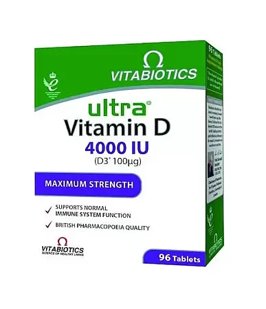 Vitabiotics Ultra Vitamin D3 4000iu 96 ταμπλέτες
