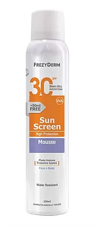 Frezyderm Sun Screen Mousse SPF30 200ml