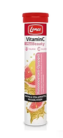 Lanes Vitamin C Plus Beauty Pink 20 αναβράζοντα δισκία