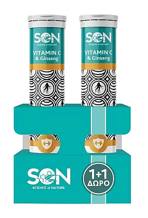 SON Vitamin C 1000mg & Ginseng + ΔΩΡΟ SON Vitamin C & Ginseng