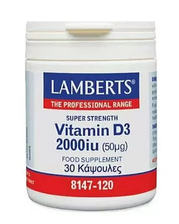 Lamberts Vitamin D3 2000iu 30 κάψουλες