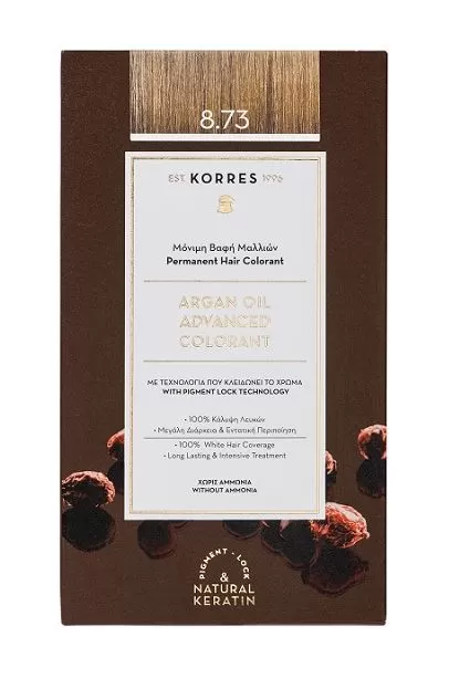 Korres Argan Oil Advanced Color 8.73 Χρυσή Καραμέλα