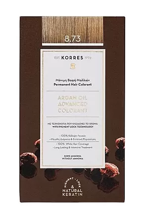 Korres Argan Oil Advanced Color 8.73 Χρυσή Καραμέλα