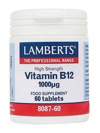 Lamberts High Strength Vitamin B12 1000μg 60 ταμπλέτες