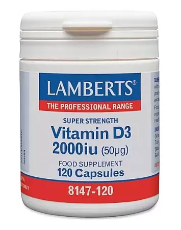 Lamberts Vitamin D3 2000iu 120 κάψουλες