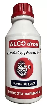 Alco Drop Αλκοολούχος Λοσιόν 95 βαθμών για εξωτερική χρήση 200ml