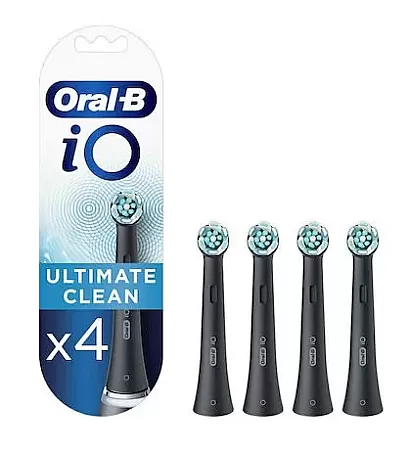 Oral-B iO Ultimate Cleaning Black Ανταλλακτικές Κεφαλές 4τμχ