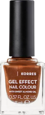 Korres Gel Effect Nail Colour Βερνίκι Νυχιών 66 Aegean Bronze 11ml