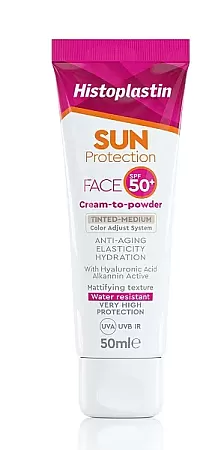 Histoplastin Sun Protection Face Cream-to-powder Tinted SPF50+ 50ml