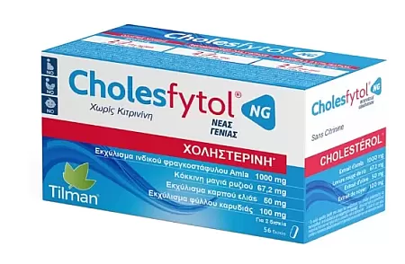Tilman Cholesfytol NG Συμπλήρωμα για Χοληστερίνη 56 ταμπλέτες