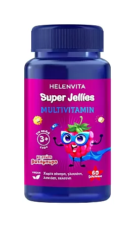 Helenvita Super Jellies Multivitamin Βατόμουρο 60 ζελεδάκια