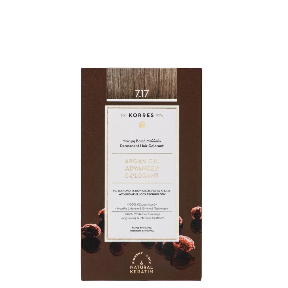 Korres Argan Oil Advanced Color 7.17  Ξανθό Μπέζ