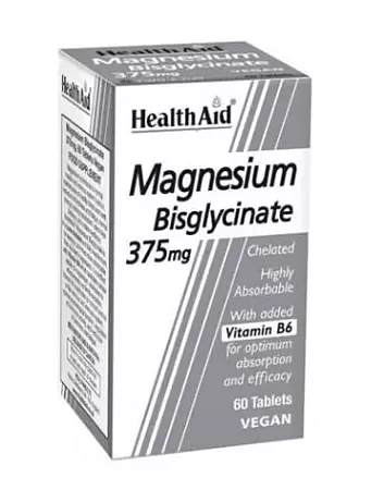 Health Aid Magnesium Bisglycinate 375mg 60 ταμπλέτες