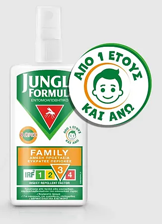 Jungle Formula Family Αντικουνουπικό σπρέι από 1 έτους 100ml