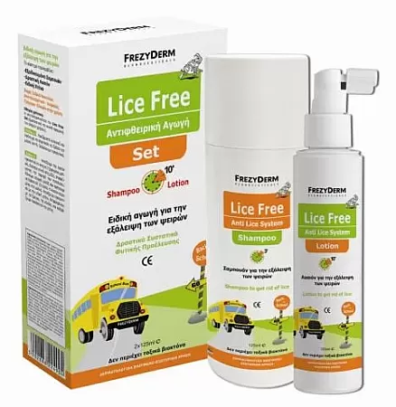 Frezyderm Lice Free Set 2*125 ml σετ για ψείρες